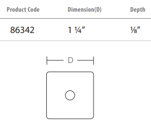 Emtek - Sandcast Bronze Collection - Square Backplate For Cabinet Knob