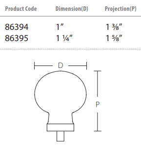 Emtek - Glass Collection - Bristol Glass Cabinet Knob