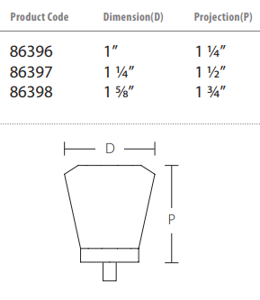 Emtek - Glass Collection - Brookmont Glass Cabinet Knob