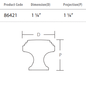 Emtek - Art Deco Collection - Art Deco Cabinet Knob