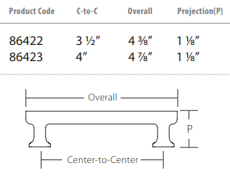 Emtek - Art Deco Collection - Art Deco Cabinet Pull