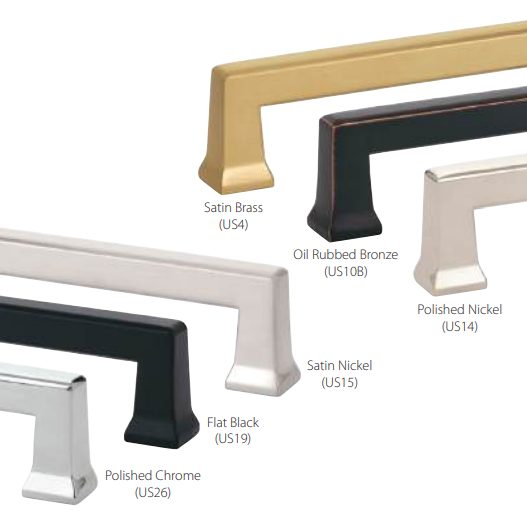 Emtek - Art Deco Collection - Alexander Cabinet Pull