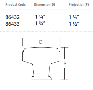 Emtek - Art Deco Collection - Newport Cabinet Knob