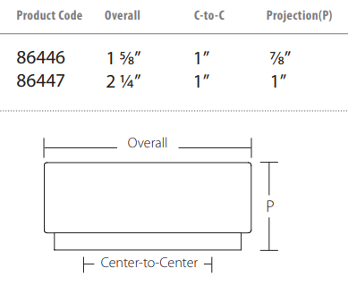 Emtek - Urban Modern Collection - Cinder Cabinet Knob