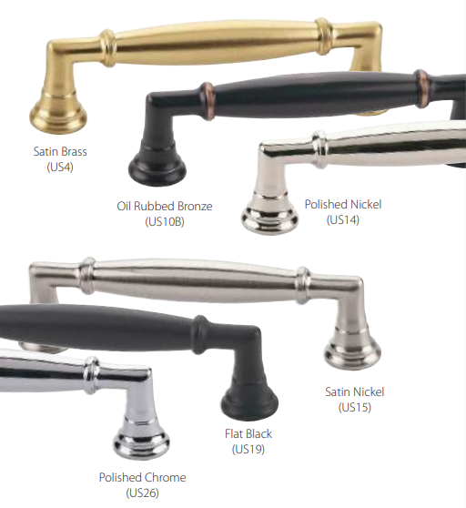 Emtek - Transitional Heritage Collection - Westwood Cabinet Pull