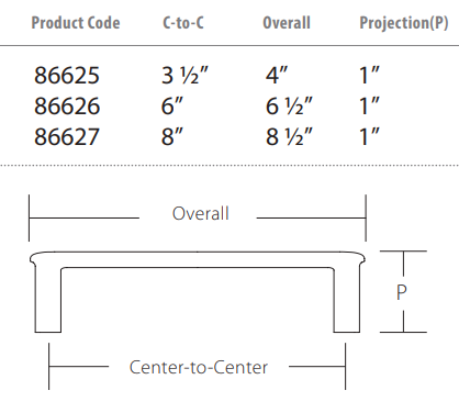 Emtek - Habitat Collection - Cabinet Pull