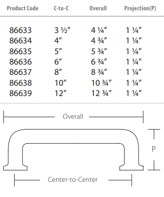 Emtek - Timeless Classic Collection - Westridge Cabinet Pull