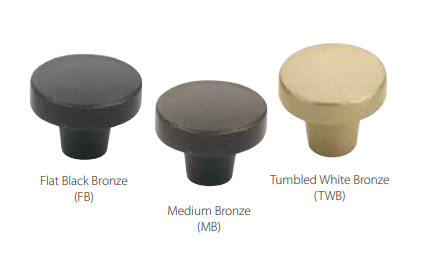 Emtek - Sandcast Bronze Collection - Rustic Modern Round Cabinet Knob