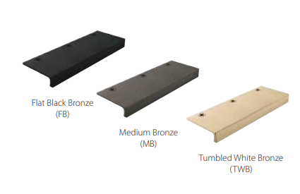 Emtek - Sandcast Bronze Collection - Rustic Modern Edge Pull