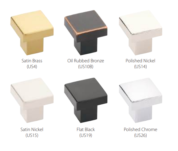 Emtek - Modern Rectangular Collection - Hunter Cabinet Knob