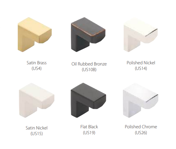 Emtek - Modern Rectangular Collection - Keaton Finger Pull Cabinet Knob
