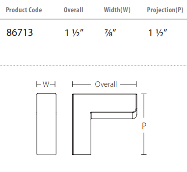 Emtek - Modern Rectangular Collection - Keaton Finger Pull Cabinet Knob
