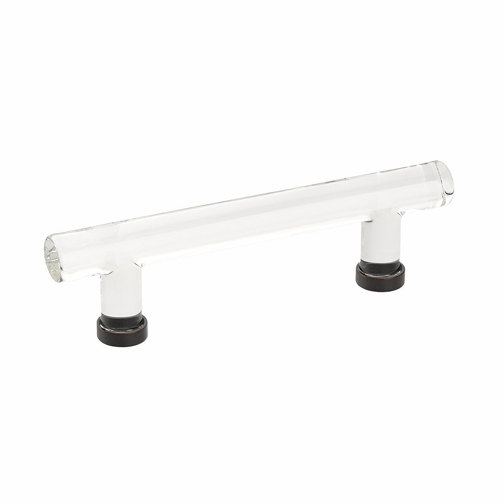 Emtek - Glass Collection - Modern Glass Bar Pull Cabinet Pull
