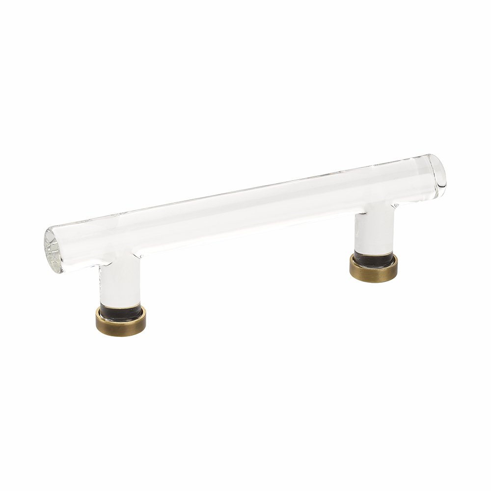 Emtek - Glass Collection - Modern Glass Bar Pull Cabinet Pull