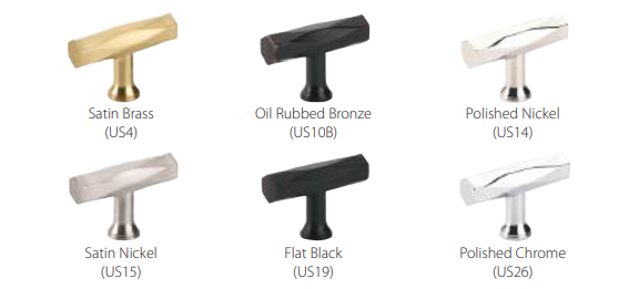 Emtek - Art Deco Collection - Tribeca T-Knob Cabinet Knob