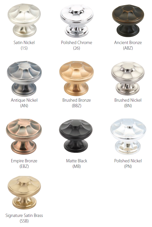 Schaub and Company - Empire Collection - Round Cabinet Knob