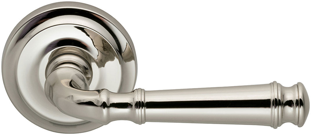 Omnia Style #904 Traditions Solid Brass Door Lever (with 671 Rose)