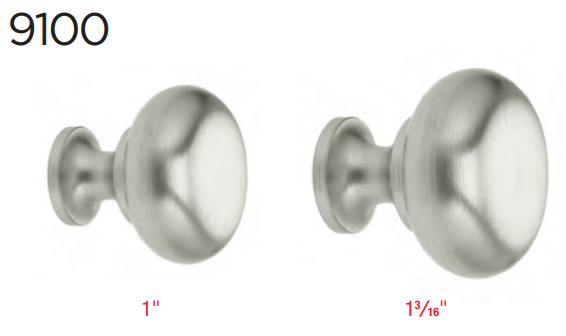 Omnia - Stainless Steel - 9100 Cabinet Knob