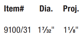 Omnia - Legacy - 9100 Cabinet Knob