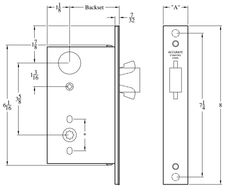 Accurate - Sliding Door Sets - 9100ADAL (Privacy w/ Indicator)