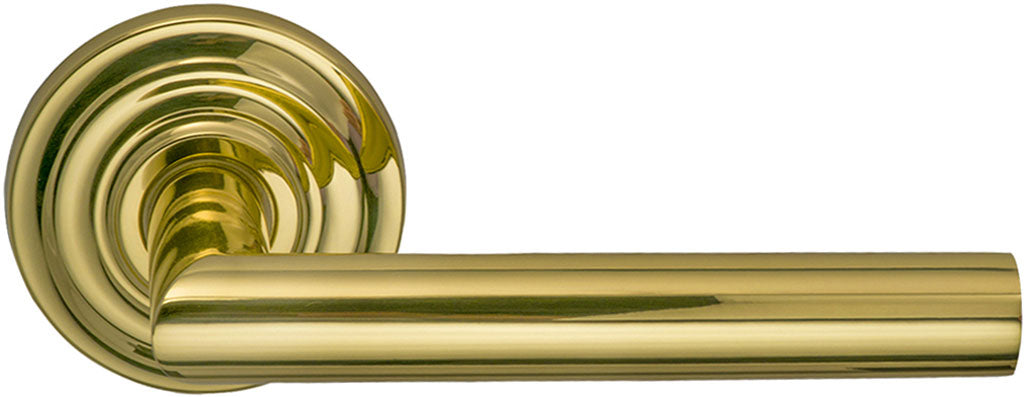 Omnia Style #912 Prodigy Solid Brass Door Lever