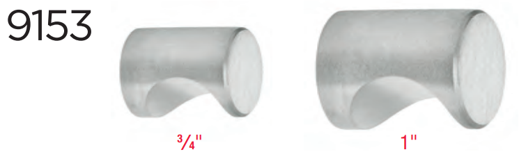 Omnia - Stainless Steel - 9153 Cabinet Knob