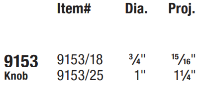 Omnia - Ultima - 9153 Cabinet Knob