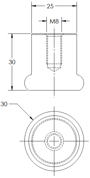 Linnea - Shower Door Pulls - SH941 (Single)