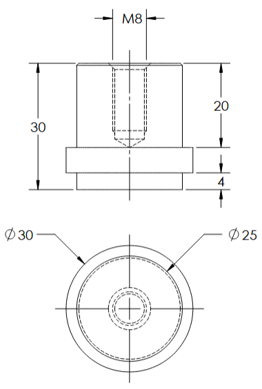 Linnea - Shower Door Pulls - SH942 (Single)