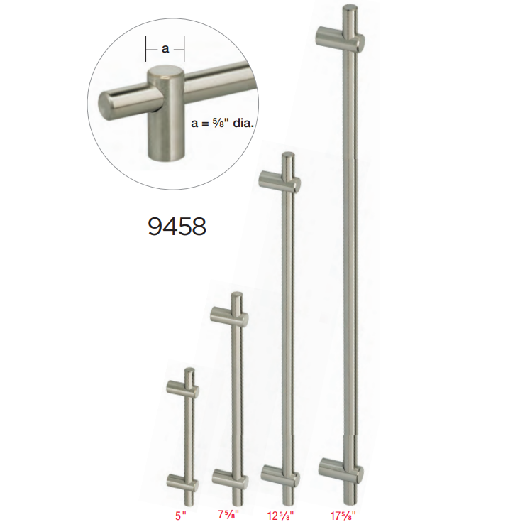 Omnia - Stainless Steel - 9458 Cabinet Pull