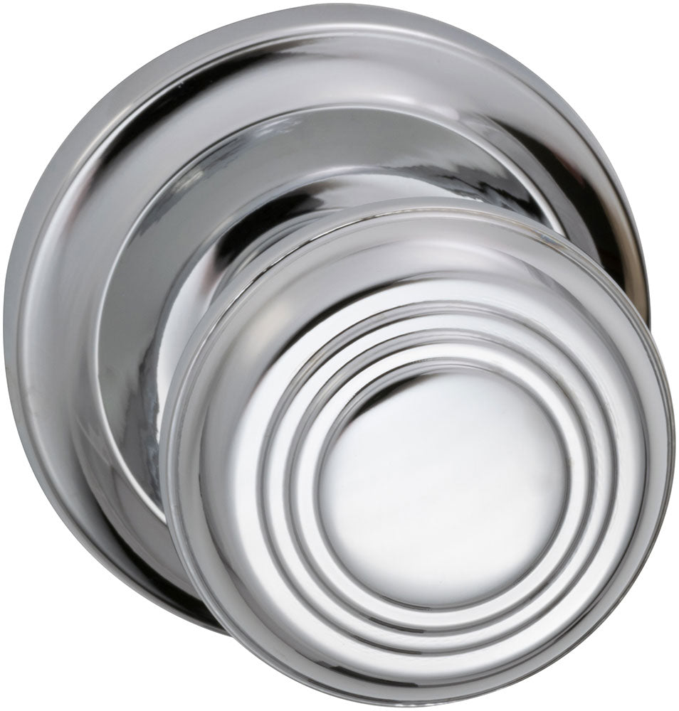 Omnia Style #970 Traditions Solid Brass Knob (with 671 Rose)