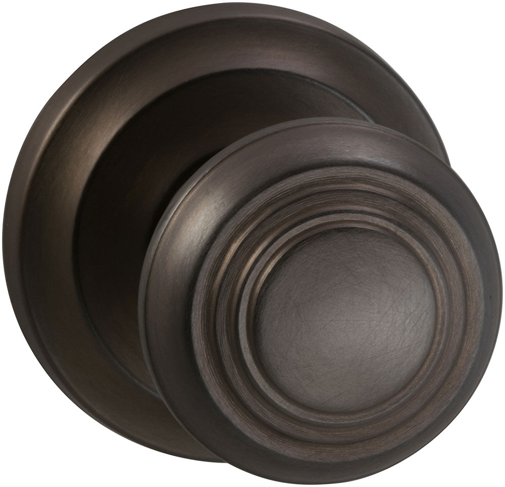 Omnia Style #970 Traditions Solid Brass Knob (with 671 Rose)