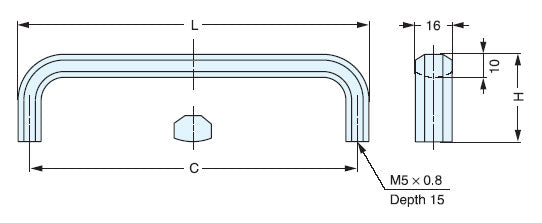 Sugatsune XL-CU Stainless Steel Handle Pull