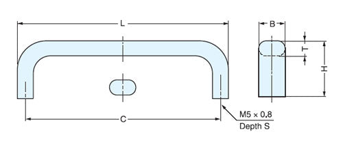 Sugatsune EC Stainless Steel Handle Pull
