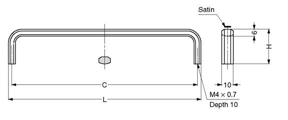 Sugatsune XL-JS Stainless Steel Handle Pull