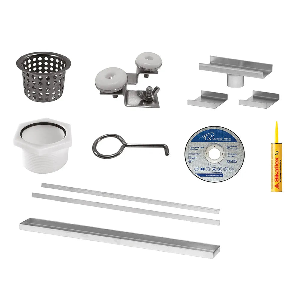QM Drain Delmar WedgeWire Adjustable Linear Shower Drain