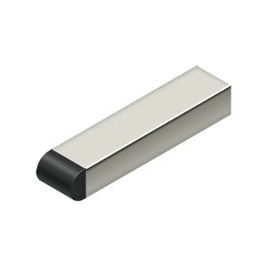 Deltana - Baseboard Stops - 4" Contemporary Half-Cylinder Tip Baseboard Door Bumper