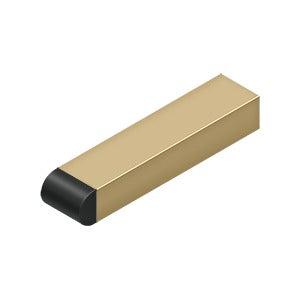Deltana - Baseboard Stops - 4" Contemporary Half-Cylinder Tip Baseboard Door Bumper