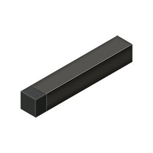 Deltana - Baseboard Stops - 4" Modern Square Baseboard Door Bumper