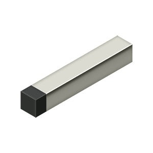 Deltana - Baseboard Stops - 4" Modern Square Baseboard Door Bumper