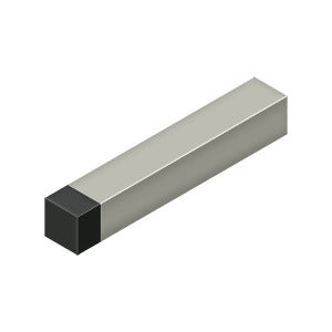 Deltana - Baseboard Stops - 4" Modern Square Baseboard Door Bumper