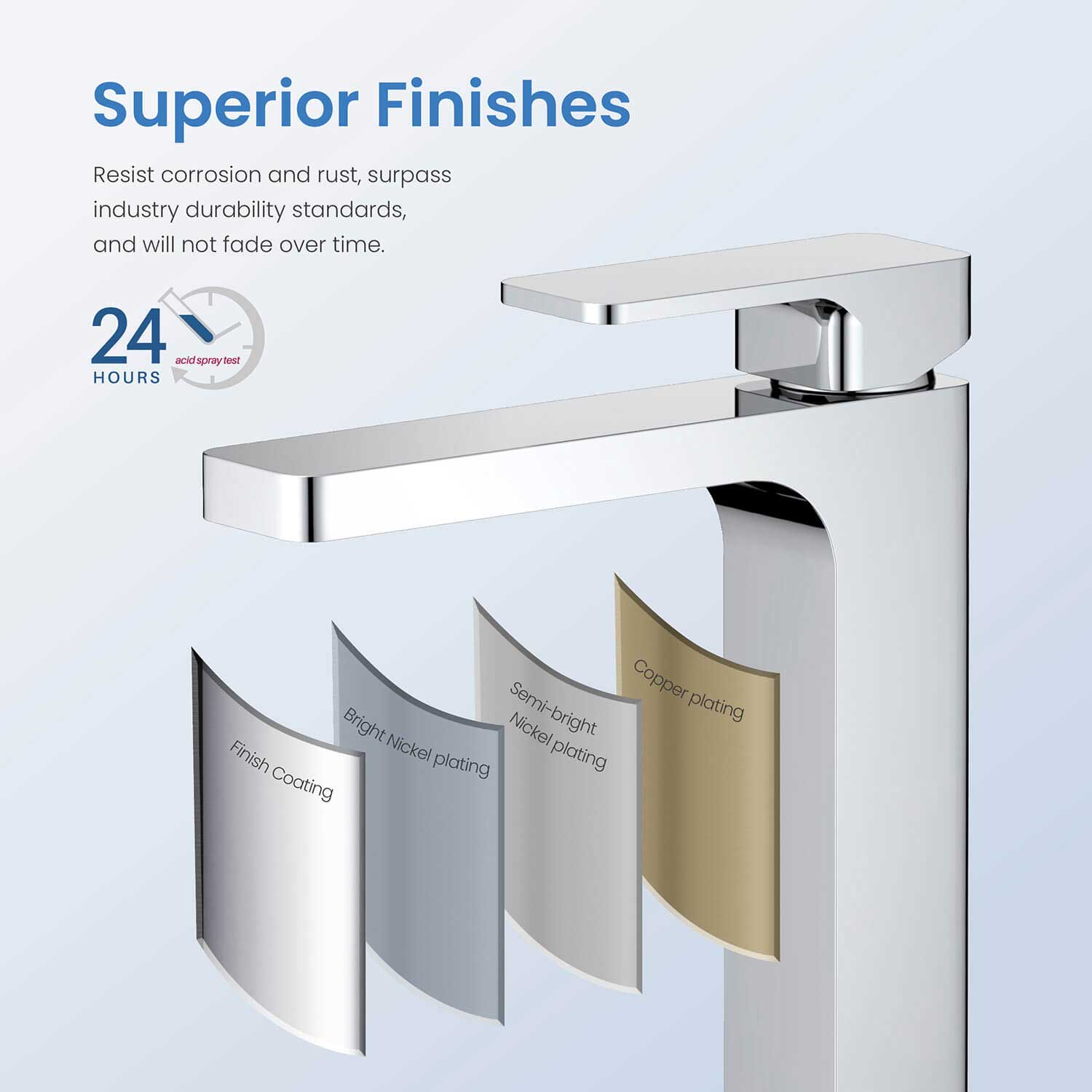 KIBI Blaze-T Single Handle Bathroom Vessel Faucet - KBF1018