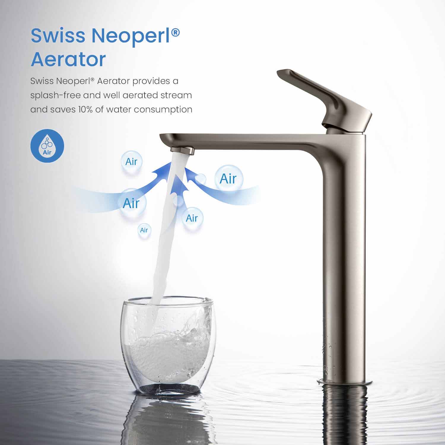 KIBI Tender-T Single Handle Bathroom Vessel Faucet – KBF1020