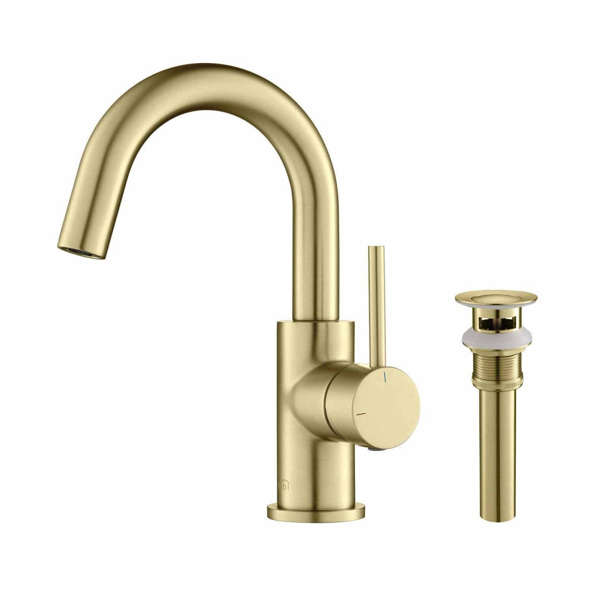 KIBI Circular Single Handle High-Arc Bathroom Faucet – KBF1021