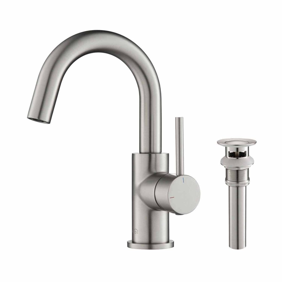KIBI Circular Single Handle High-Arc Bathroom Faucet – KBF1021