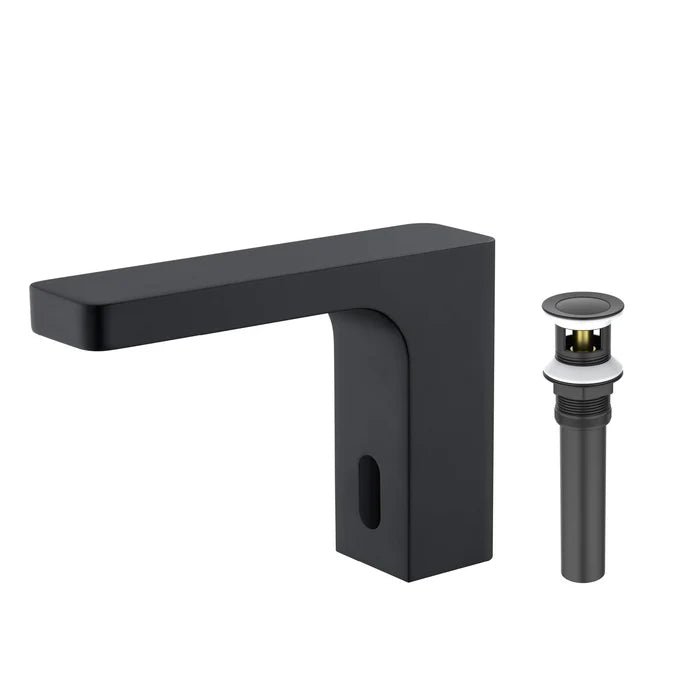 Casa Fixtures - Bathroom Faucet - Fusion Touchless Bathroom Vanity Sink Faucet with Pop-Up Drain - Plug-In or Battery Powered (CBF-1030)