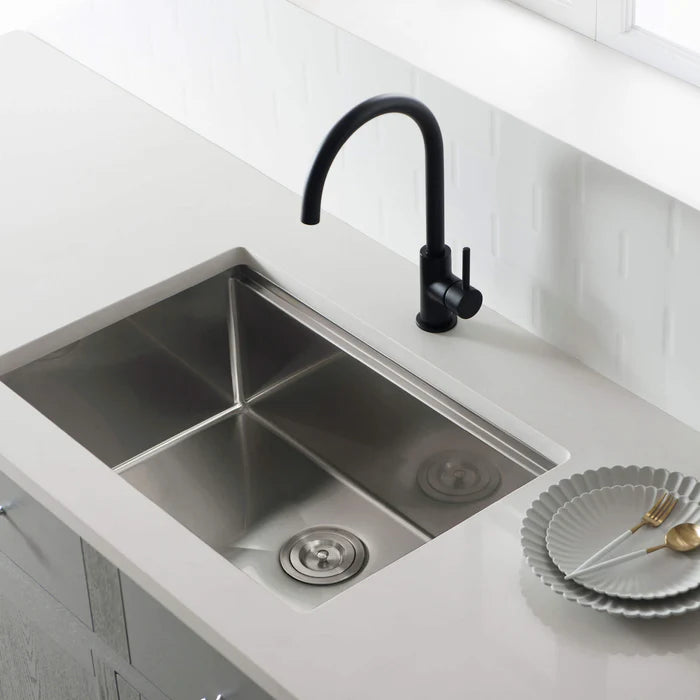 Casa Fixtures - Kitchen Sinks - 28" Undermount Single Bowl Stainless Steel Workstation Sink (C1-28ST)