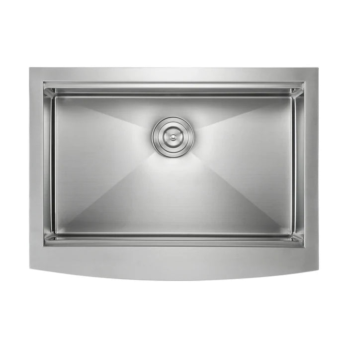 Casa Fixtures - Kitchen Sinks - 30" Farmhouse Apron Single Bowl Stainless Steel Workstation Kitchen Sink (C1-30SFT)