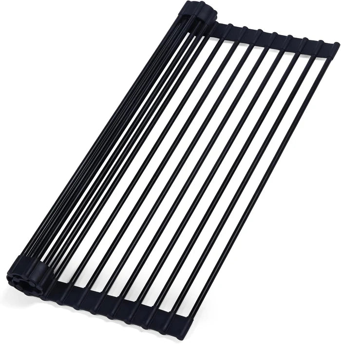 Casa Fixtures - Kitchen Accessories - 18-3/4″ Multipurpose Silicone Roll Up Tray Drying Rack (C2-19RT)