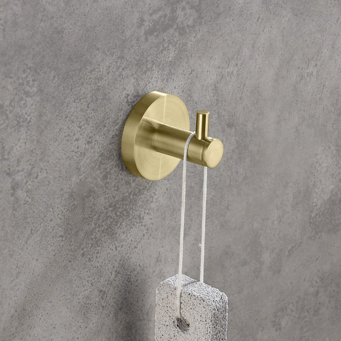 Casa Fixtures - Bathroom Accessories - Halo Bathroom Towel & Robe Hook (CBA-1401)